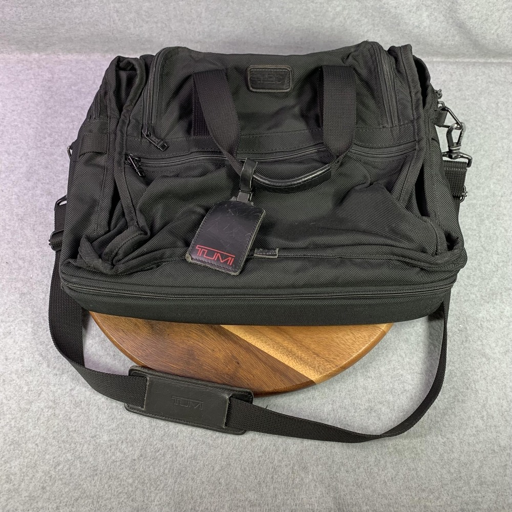 Tumi SafePort Black Ballistic Nylon Laptop Briefcase Shoulder Travel Bag